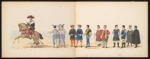 Leiden öğrencilerinin maskeli balosu, 1855 (levha 11) Leiden öğrenci birliklerinin üyeleri tarafından 12 Haziran 1855