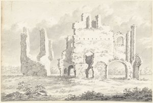 Rijnsburg Manastırı Harabeleri by Gerardus Johannes Verburgh