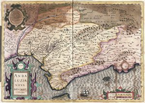 Endülüs, İspanya (gravür by Gerardus Mercator