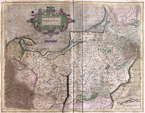 Polonya - bugün Litvanya antik haritası (gravür