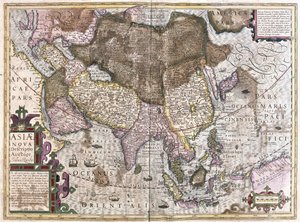 Asya (gravür by Gerardus Mercator