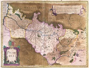 Belçika (gravür by Gerardus Mercator