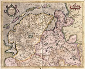 Emden ve Oldenburg, Almanya (gravür by Gerardus Mercator