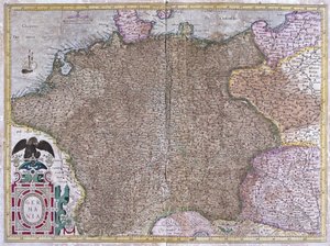 Almanya (gravür by Gerardus Mercator