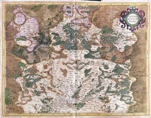Lorraine, Fransa (gravür by Gerardus Mercator