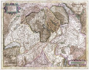 İsviçre (gravür by Gerardus Mercator