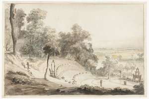 Cleves'teki Springenberg'deki Amfitiyatro by Gerbrand van den Eeckhout