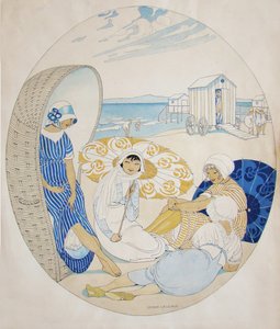 Danimarka Sahilinde Sohbet by Gerda Wegener
