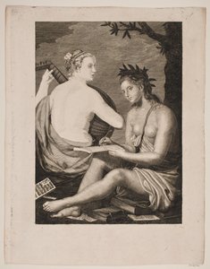 Terpsichore ve Kalliope by Gerhard Ludvig Lahde