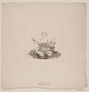 Sophron büstü ile Vinyet by Gerhard Ludvig Lahde