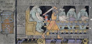 Beşinci Salon - Munthe, Gerhard (1849-1929) - 1902-1904 - Tuval üzerine yağlı boya - 62x128 - Ulusal Sanat Müzesi, Oslo