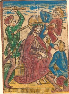 Dikenlerle Taçlandırılan İsa by German 15th Century