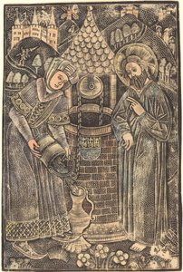 İsa ve Samiriyeli Kadın by German 15th Century