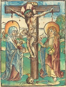 İsa çarmıhta by German 15th Century