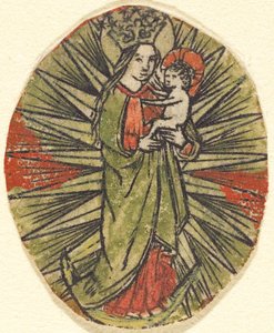 madonna ve çocuk by German 15th Century