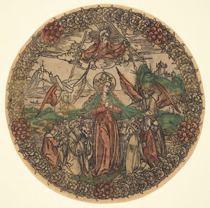 Gül Çelenkinde Madonna