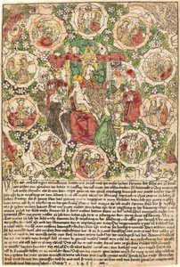 Tesbih ile Madonna by German 15th Century