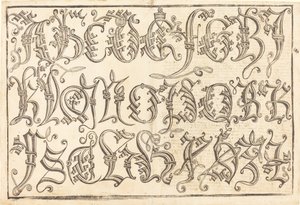 süs alfabesi by German 15th Century