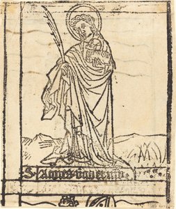 Aziz Agnes [verso] by German 15th Century