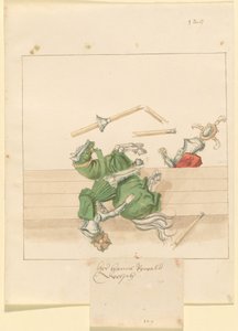 italyanca, barış, mızrak dövüşü by German 16th Century