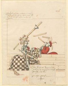 italyanca, barış, mızrak dövüşü by German 16th Century