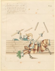italyanca, barış, mızrak dövüşü by German 16th Century