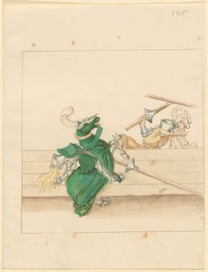 italyanca, barış, mızrak dövüşü by German 16th Century