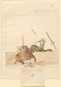 italyanca, barış, mızrak dövüşü by German 16th Century