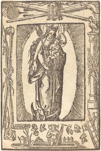 madonna ve çocuk by German 16th Century