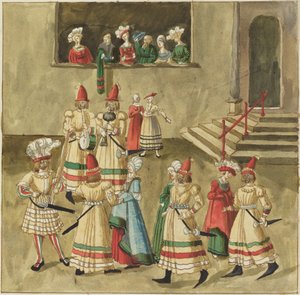 maskeli balo by German 16th Century