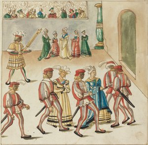 maskeli balo by German 16th Century