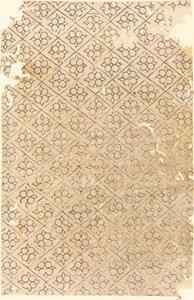 Çiçek ve Elmas Desenli Levha by German 16th Century