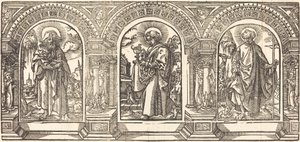 İsa ve Havarileri III by German 16th Century after Martin Schongauer