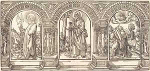 İsa ve Havarileri V by German 16th Century after Martin Schongauer