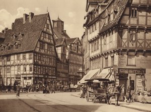 Marktstrasse, Hannover (siyah-beyaz fotoğraf)