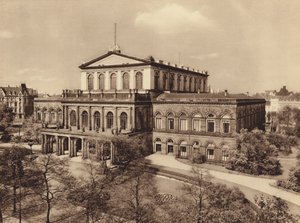 Devlet Opera Binası, Hannover (b/w fotoğraf) by German Photographer