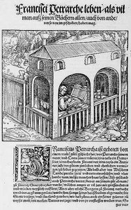 Bir el yazması kopyalayan bir Fransisken keşiş by German School