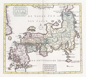 Japonya Haritası, 1769 by German School