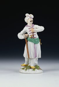 Bir Pers Meissen figürü, c.1748 (porselen) by German School