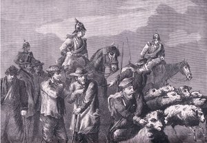 Bir yiyecek arama partisi, Cassell ve Company Limited tarafından yayınlanan Fransa ve Almanya arasındaki Savaşın Cassells Tarihi, c.1890 (lito) by German School