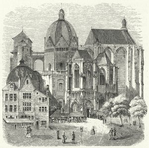 Aachen Katedrali (gravür) by German School