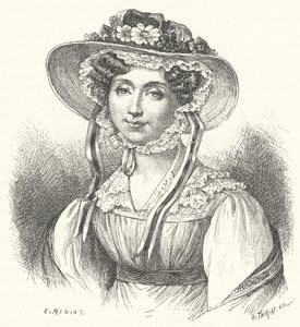 Adeaide, Orleans Prensesi (gravür) by German School