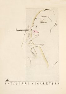 "Batschari Cigaretten" reklamı, Styl, pub.1922