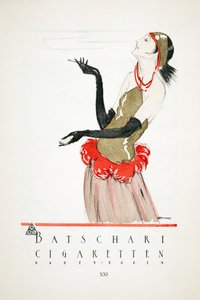"Batschari Cigaretten" reklamı, Styl, pub.1922