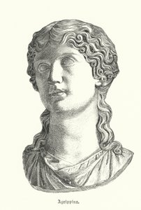 Yaşlı Agrippina, Romalı general Germanicus'un karısı ve İmparator Caligula'nın annesi (gravür) by German School