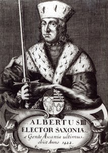 Albert III, Ascanian hanedanının son Saksonya Seçmeni by German School