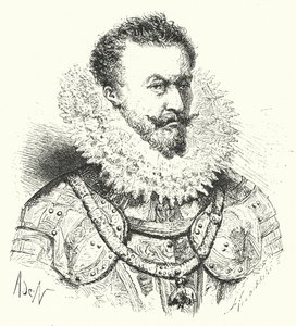 Alexander Farnese, Parma Dükü, İspanyol Hollanda Valisi (gravür) by German School