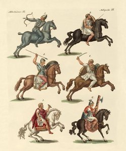 Antik süvari by German School