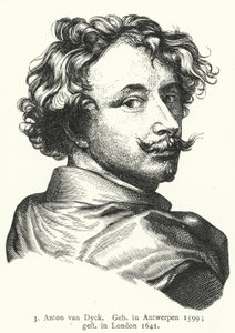 Anthony van Dyck, Flaman Barok sanatçısı (gravür) by German School