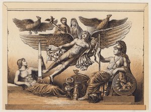 Apotheosis (renkli lito) by German School